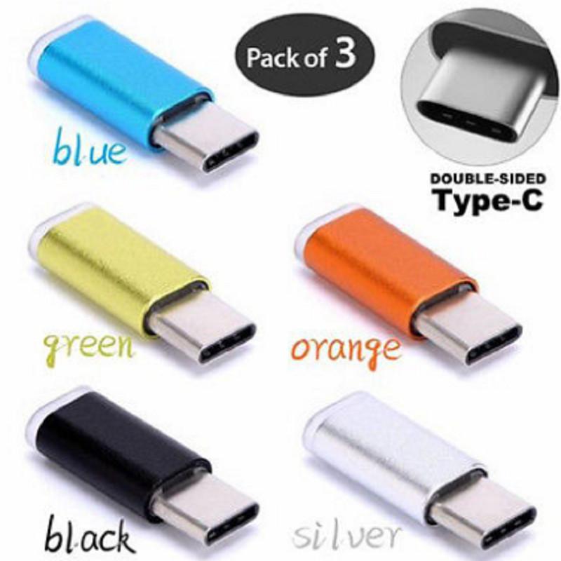 Premium 3x Metalowy Adapter Micro USB do USB-C Typ-C do Synchronizacji i Ładowania dla Bezproblemowej Łączności
