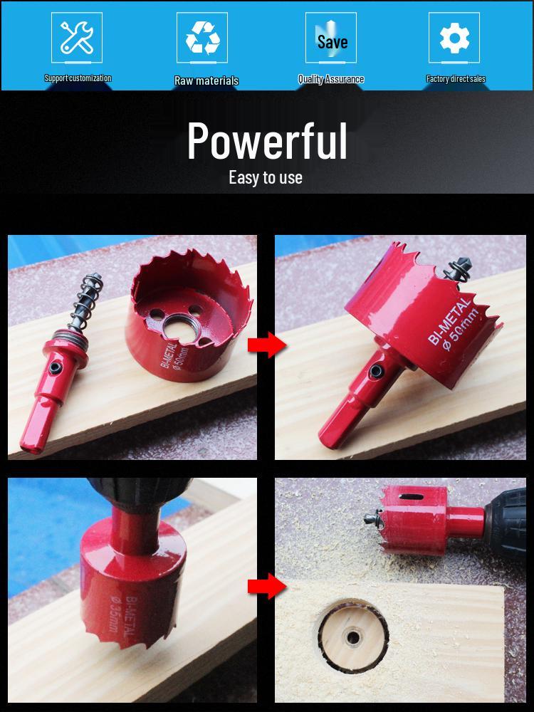 Woodworking Bi-metal Hole Saw for Gypsum, PVC, and Plastic