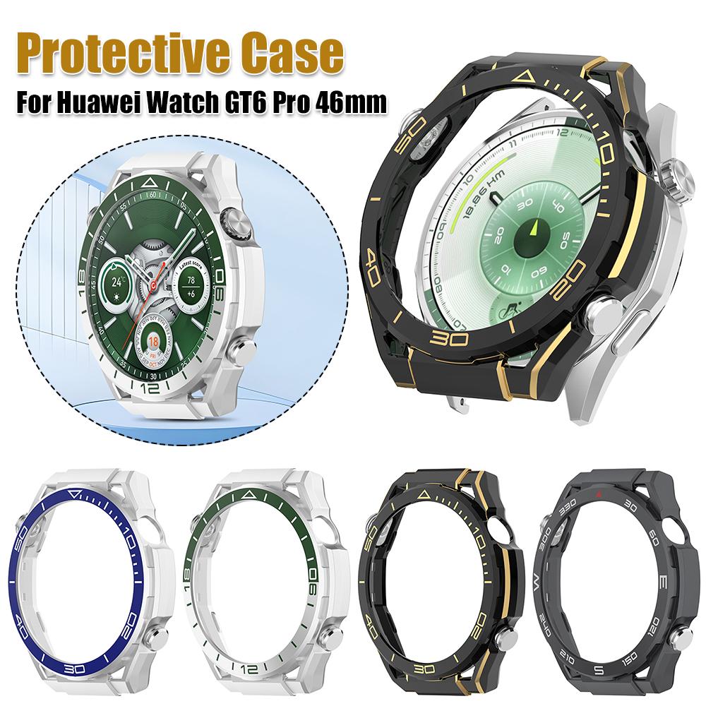 Protective Case Hollow Watch Protective Cover Frame Hollow Out Watch Frame Bumper for Huawei Watch GT6 Pro 46mm Accessories