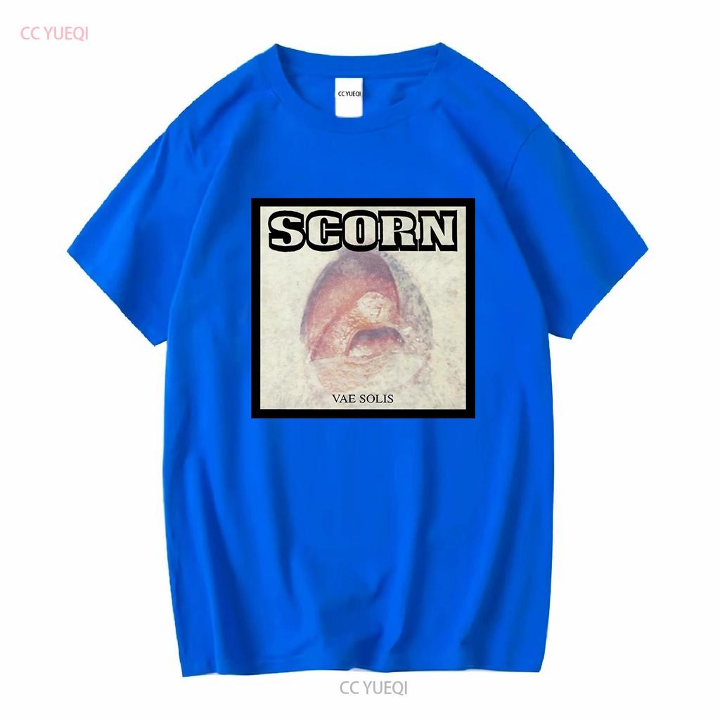 SCORN T Shirt Vae Solis Mens Cotton Crew Industrial Breakbeat long or short sleeves vintage Washed Slightly homme Soft