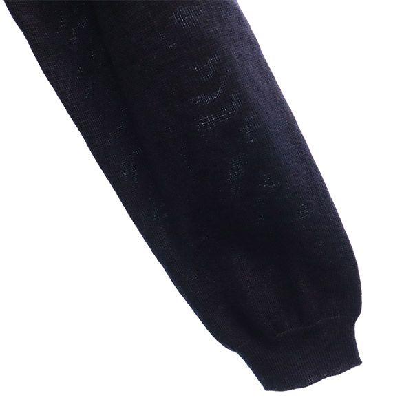 Pretty Green Wool Wappen Long Sleeve Sweater 3 Navy Knit Men's Used