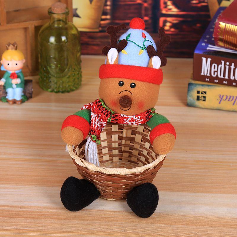Basket Christmas Candy Childrens Candy Box Jar Gift Xmas Ornament Home Decor