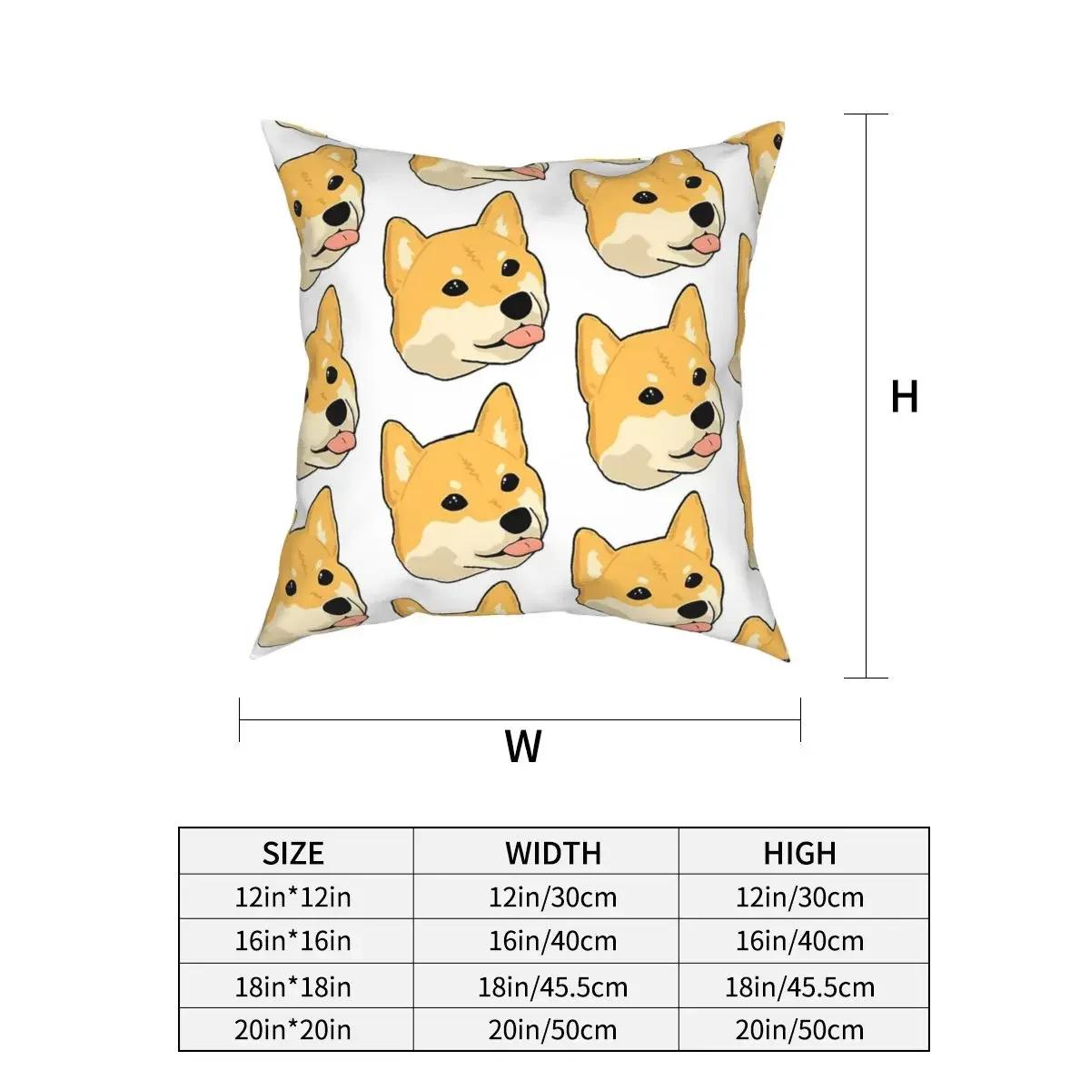 

Подушка Квадратная Наволочка Декоративная Подушка Любитель Собак Милое Животное Винтажные Наволочки Сиба-ину Млем 40x40cm чёрный