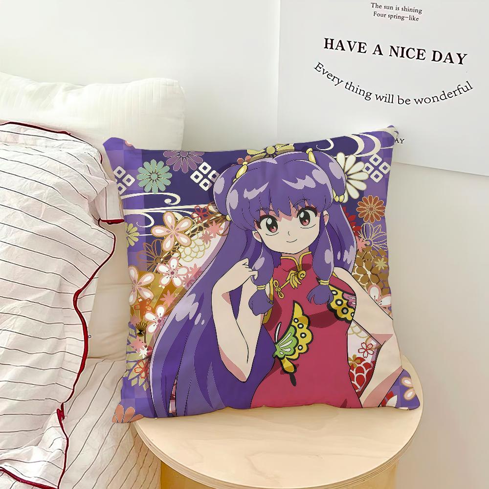 Anime Cute R-Ranma Akane Tendo R-Ranma Comfortable Soft Hogar Pillowcase For Sofa Living Room Bed Home Decor Protective Covers