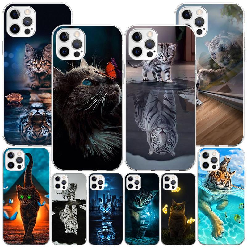 Cool Animal Big Cat Tiger Phnoe Case for Iphone 17 Air 16 16E 11 12 13 Mini 14 Plus 15 Pro Max 7 8 + SE 2020 Phone Cover Coque 1