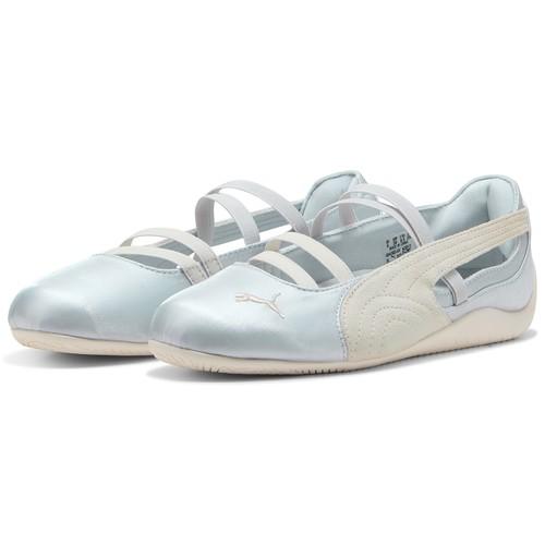 Puma Speedcat Ballet Silver Mist Warm White Satin 404383-03 Women's Size