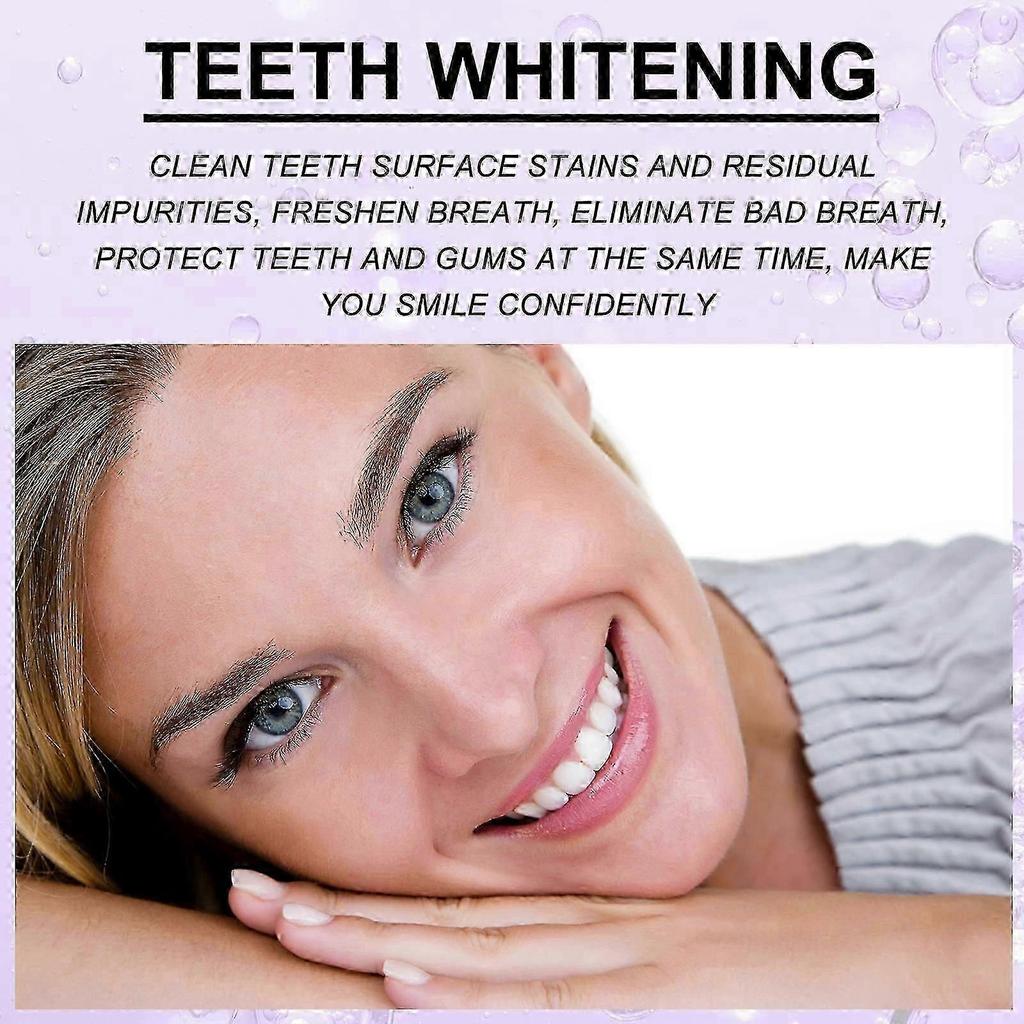 New model EELHOE purple whitening toothpaste, cleans tooth stains and bad odor, whitens teeth, cares for gums high quality