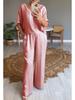 2024 European American Summer Style V-neck Silk Casual Women's Suit