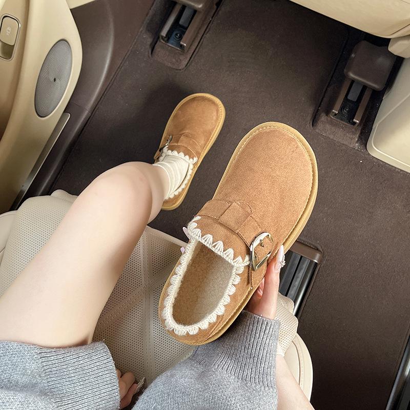 Women's Soft Elastic Winter Warm Cold Padded Snow Boots Thick-soled Non-slip Wear-resistant Outdoor Leisure Sports Cotton Boots