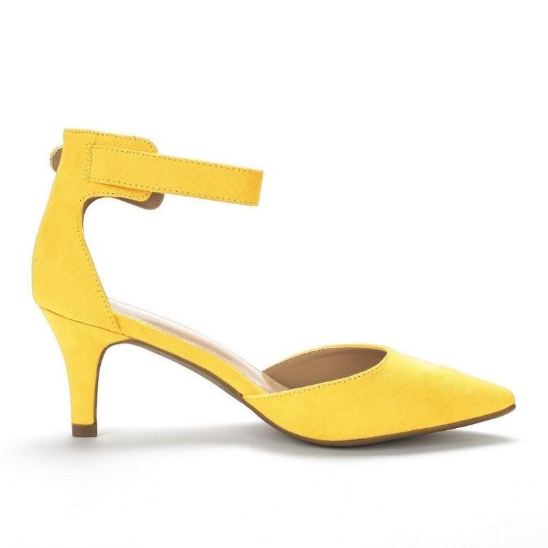 Women Ankle Straps Sandals Summer Classic Lady Bridal Suede Thick Heel Sexy Pumps Open Toe Office Wedding Party Dress Shoes