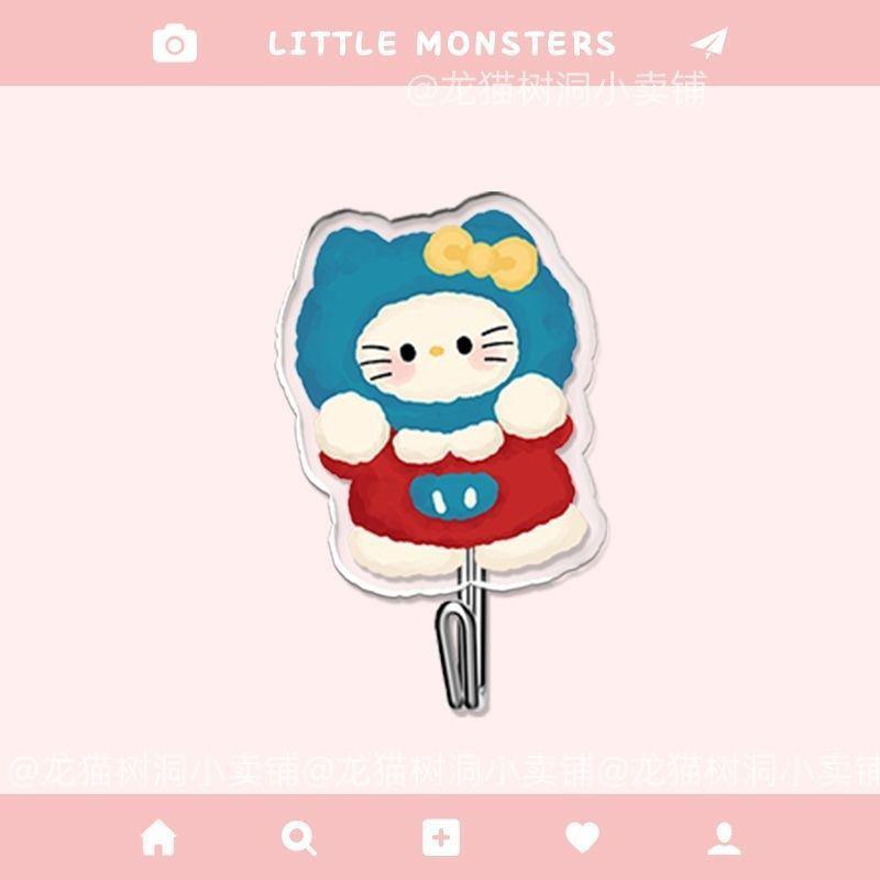 Набор брелоков-мультяшек Hello Kitty: Милый кулон на рюкзак, Многофункциональный креативный подарок (6 шт)