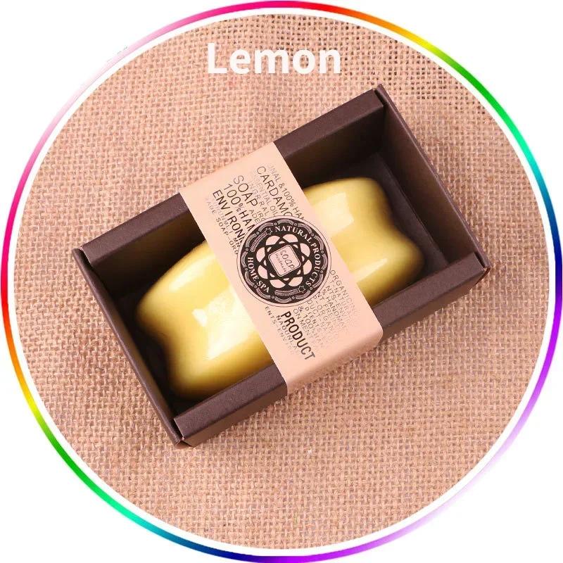 130g Goat Milk Soap Essential Oil Soap for Bamboo Charcoal,Papaya, Sandalwood, Honey, Lemon, Coffe ,Lily