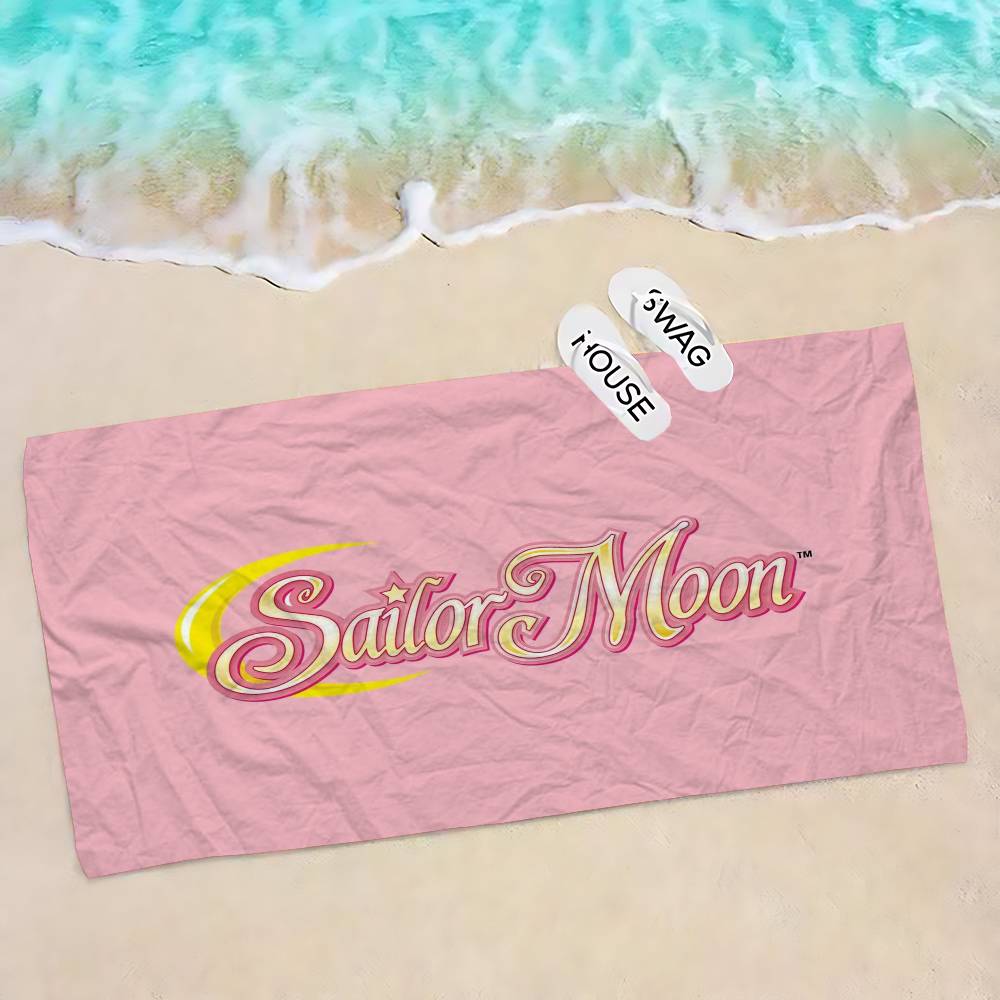S-Sailores Cute Girl Moon Beach Towel Colorful Bath Towels for Microfiber Quick Dry Custom Sand Free Beach Yoga Spa Gym Pool