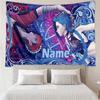 Custom Name Jinx Print Tapestry, Backdrop, Easy Setup, Ideal for Bedroom, Office & Living Room, with Aesthetic Wall Hanging Decor.