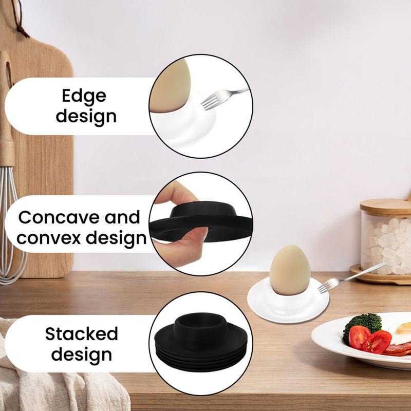 Stackable Egg Cup Container Portable Egg Tray Holder Shatterproof Anti-Spill Protection Serving Dishes Kitchen Accessories