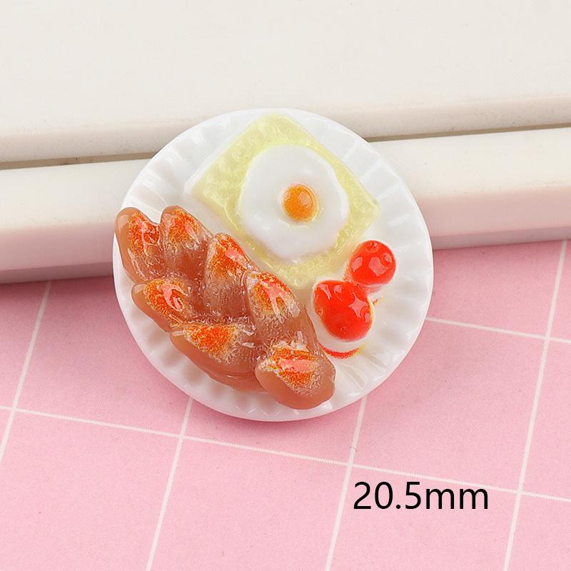6Pcs Mini Dim Sum Platter Diy Miniature Landscape Fairy Garden Decors Accessories Doll House Ornaments