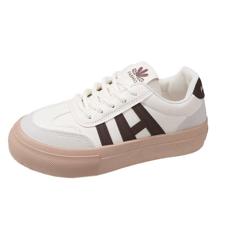 Women Outdoor Trainers Platform Shoes Height Increasing Chunky Sneakers Training Women Black White Frosted Leather Casual Shoes