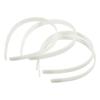 Diadèmes en plastique à décorer - Blanc - 13 mm - 5 pcs
