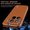 for Xiaomi Mi 15 14 Pro Ultra 13T POCO F6 X6 Pro F5 Case Carbon Fiber Texture PU Leather Cover Plating Bumper Soft Shell Fundas