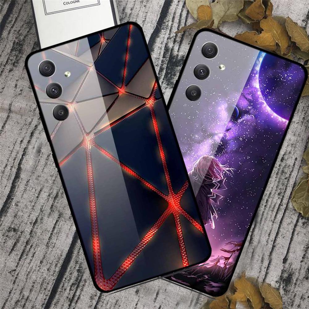 Starry Sky Tempered Glass Phone Case for Samsung A35 5G - Men's & Women's Models