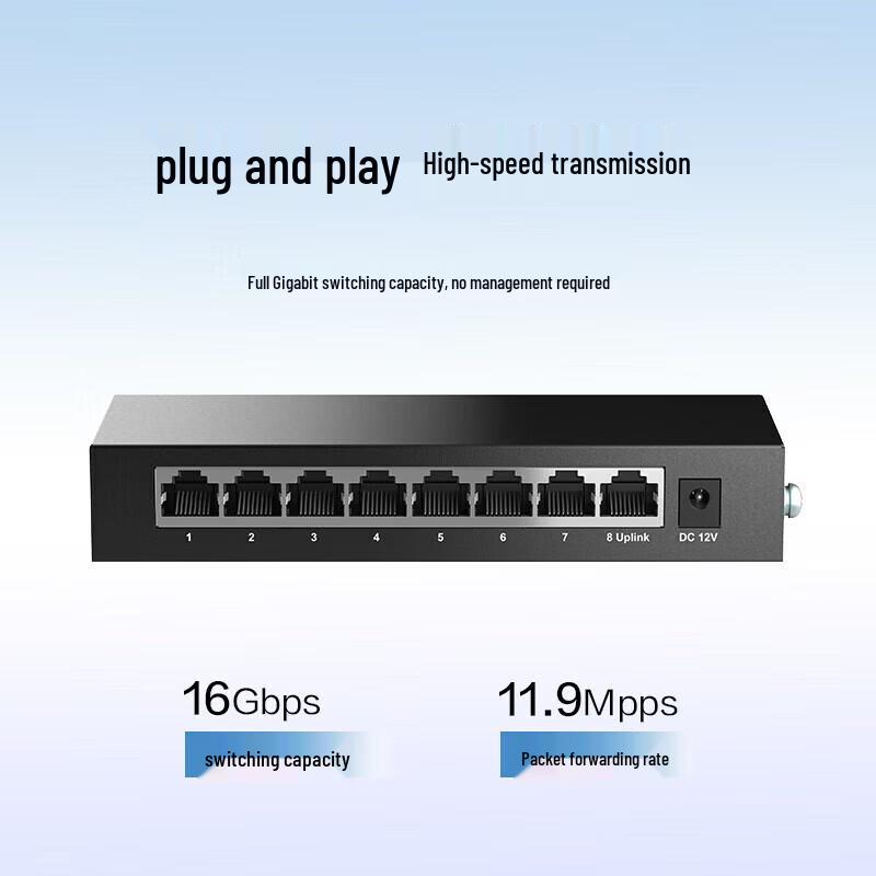 H3C 8-Port Gigabit Unmanaged Ethernet Switch
