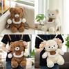 Scarf Cute Lace Teddy Bear Plush Toy Backpack With Detachable Shoulder Strap