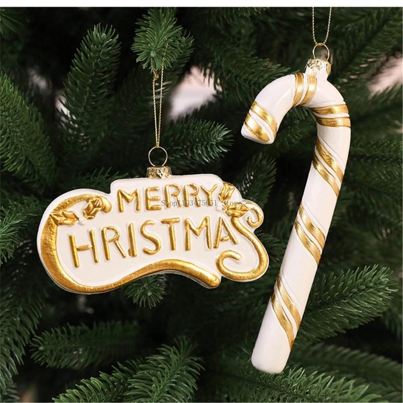 Indoor Christmas Ornament in White and Gold, Plastic Tree Accent for Party Display and Home Styling Use Indoors