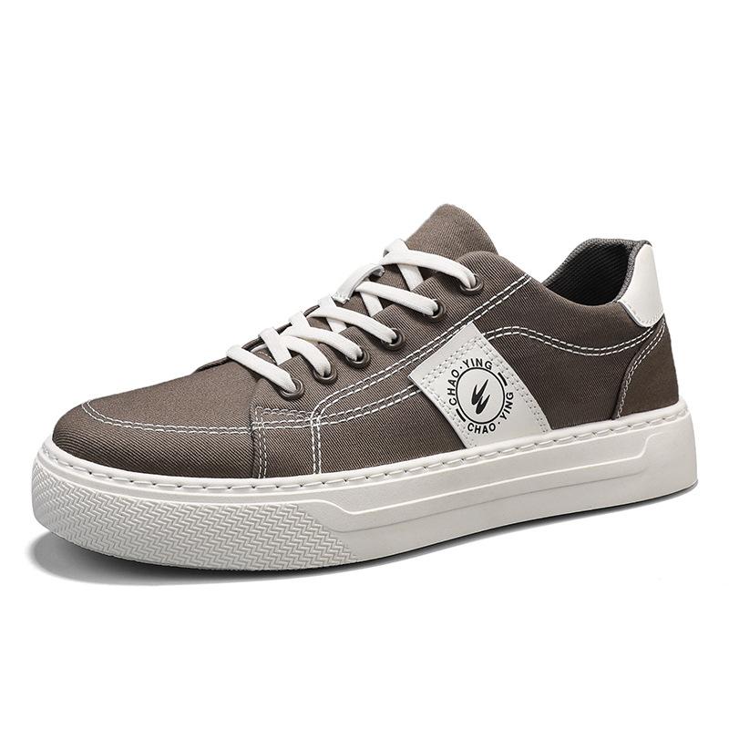 

Autumn new casual sports board shoes low-top leather breathable flat-soled trendy shoes student men s Hong Kong style trendy men s shoes 44