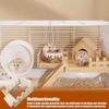 Bunny Hide Hamster Cage House Activity Decorative Wooden Habitat For Chewing Chinchilla Playing Hiding Resting Hamster Bunny