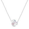 Collana Ciondolo Chiave dell'Amore Farfalla in Argento 925 Originale Set di Gioielli Anello Elegante Fiore Fiocco Perla Regalo di San Valentino