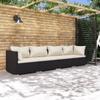 Day and Night - Day and Night 4-piece Garden Furniture Set and Black Synthetic Rattan Cushions