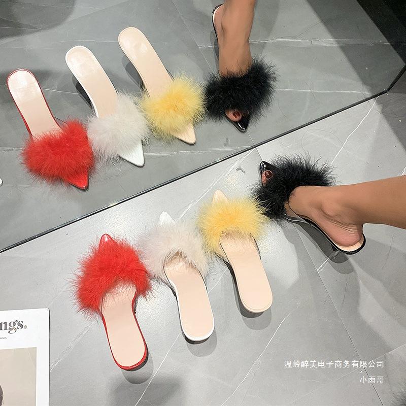 Scharf geschnittene High-Heel-Hausschuhe für Damen in der Sommermode 2026, coole Hausschuhe für Damen