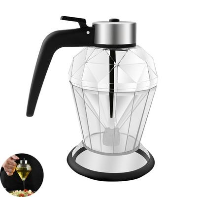 Botella dispensadora de aceite de miel Jarra de sirope sin derrames con bomba a prueba de fugas 200 ml Contenedor de vidrio transparente para miel Aceite de oliva Leche condensada