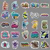 50 Trendy Waterproof Street Art & Graffiti Stickers for Phone Cases & Suitcases (50 Sheets)