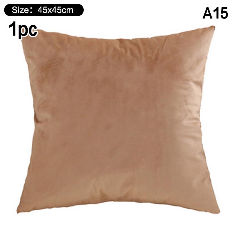 High-Quality 45*45CM Plush Pillow Case with Padded Layer for Cozy Home Decor