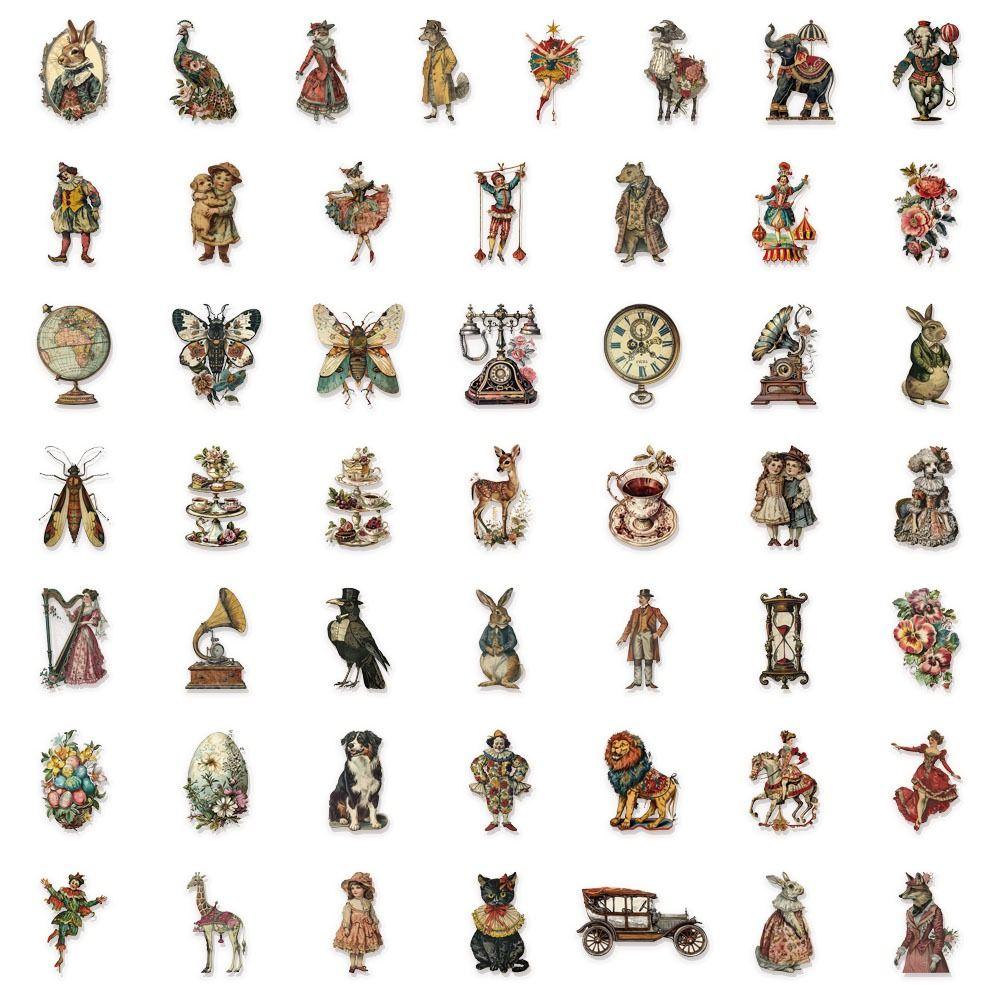 Waterproof Victoria Stickers 50PCS Pack Laptop Stickers Cute Cartoon Decals  Luggage Decoration