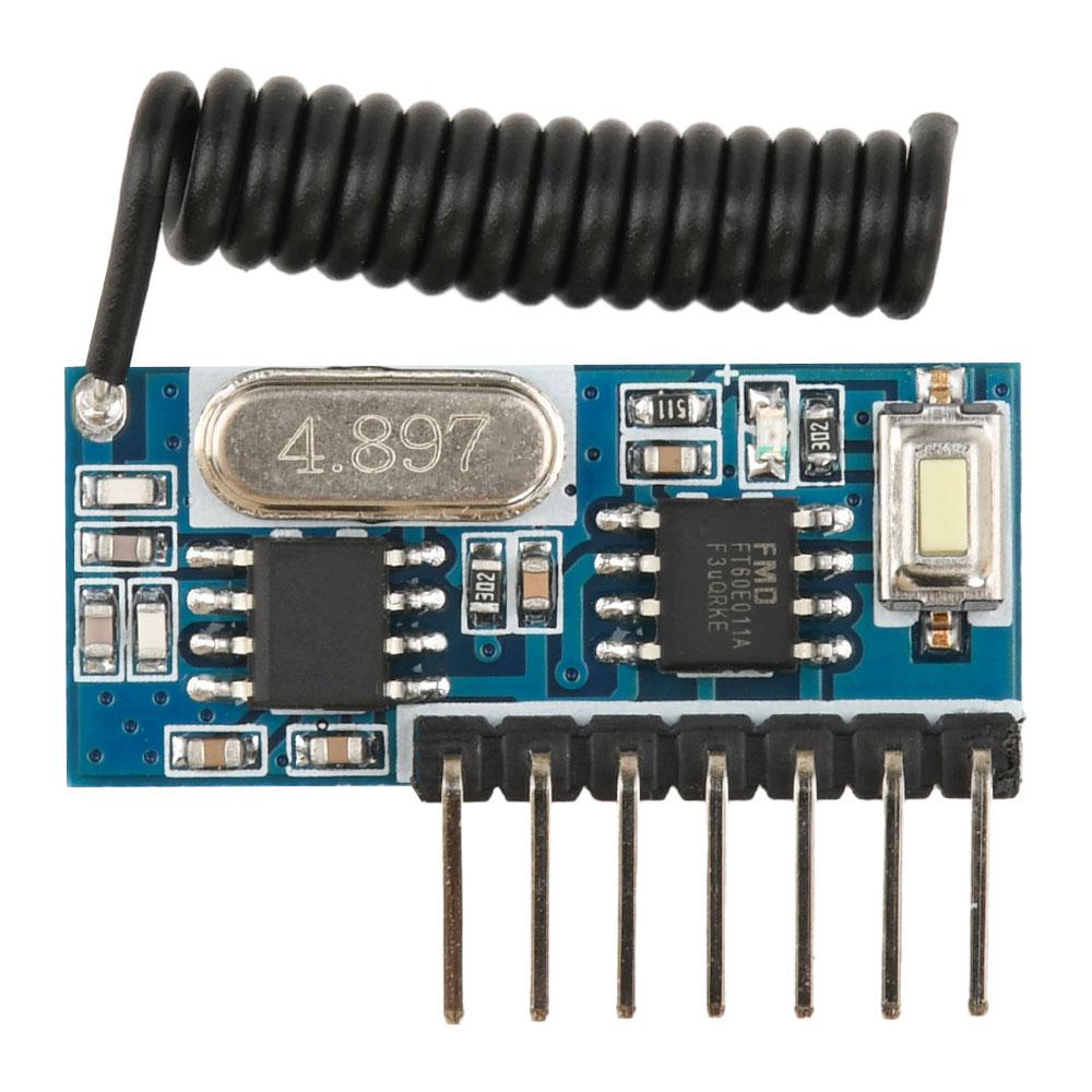 

315/433mhz RF Receiver Learning Code Decoder Module 315/433 mhz Wireless 4 CH output For Remote Controls Encoding