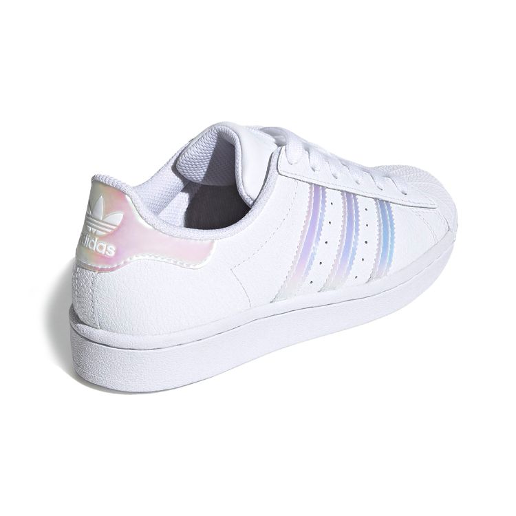 Adidas Originals Superstar Low Top Kids Skate Shoes White Laser Kids Skate Shoes FW0813