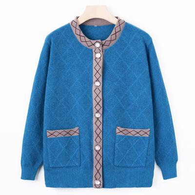 Maglioni giacche primaverili e autunnali per madri di mezza età e anziane, vestiti per anziani, nonna, cardigan autunnale