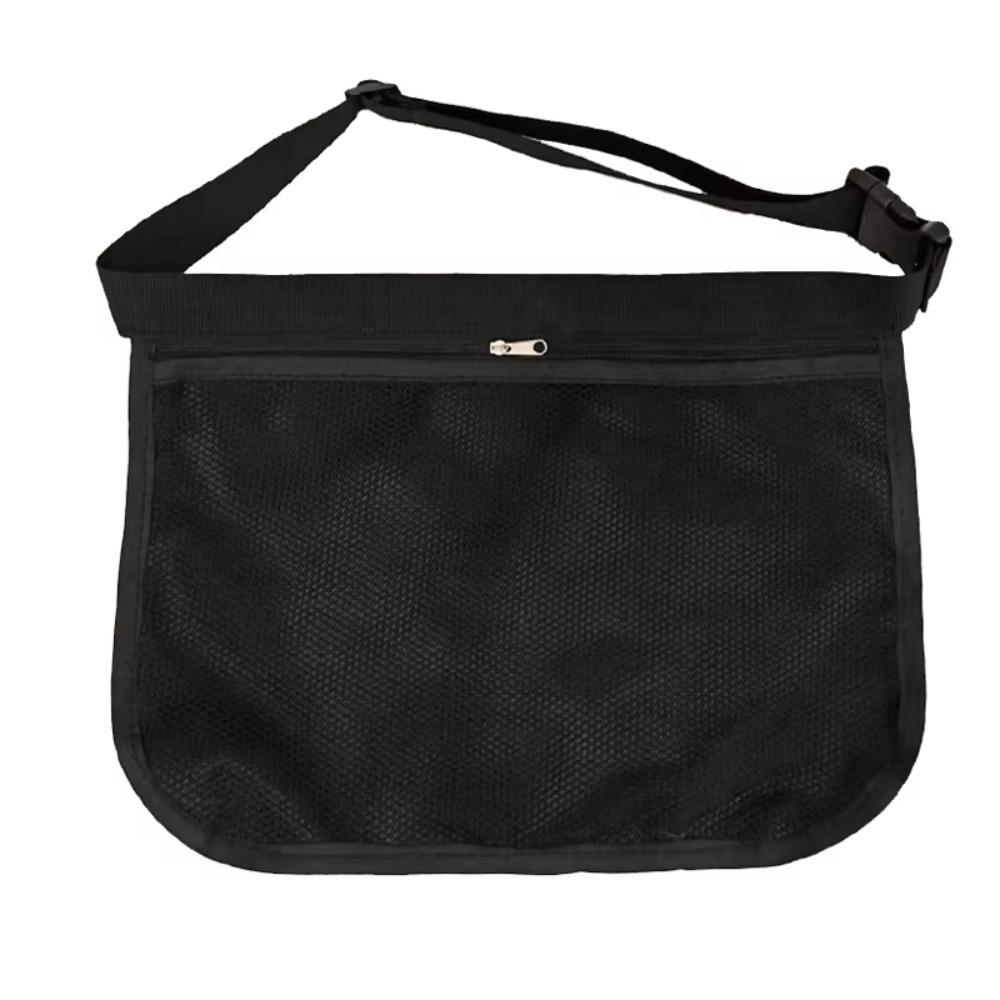 

Сетчатый мешочек для хранения мячей для гольфа, поясная сумка, регулируемый ремень, держатель для теннисных мячей, сумка для аксессуаров для гольфа чёрный