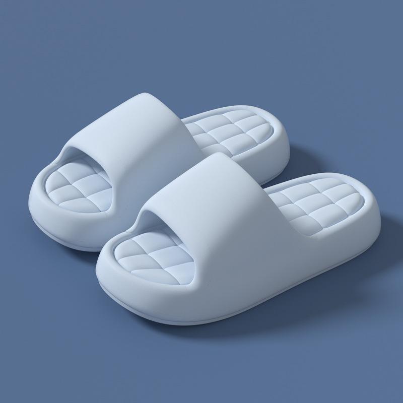 Women's Stylish EVA Thick Sole Slippers: Poop-Like Design, Summer Use, Height Boost, Non-Slip, Suitable for Outdoors, Couple-Friendly.