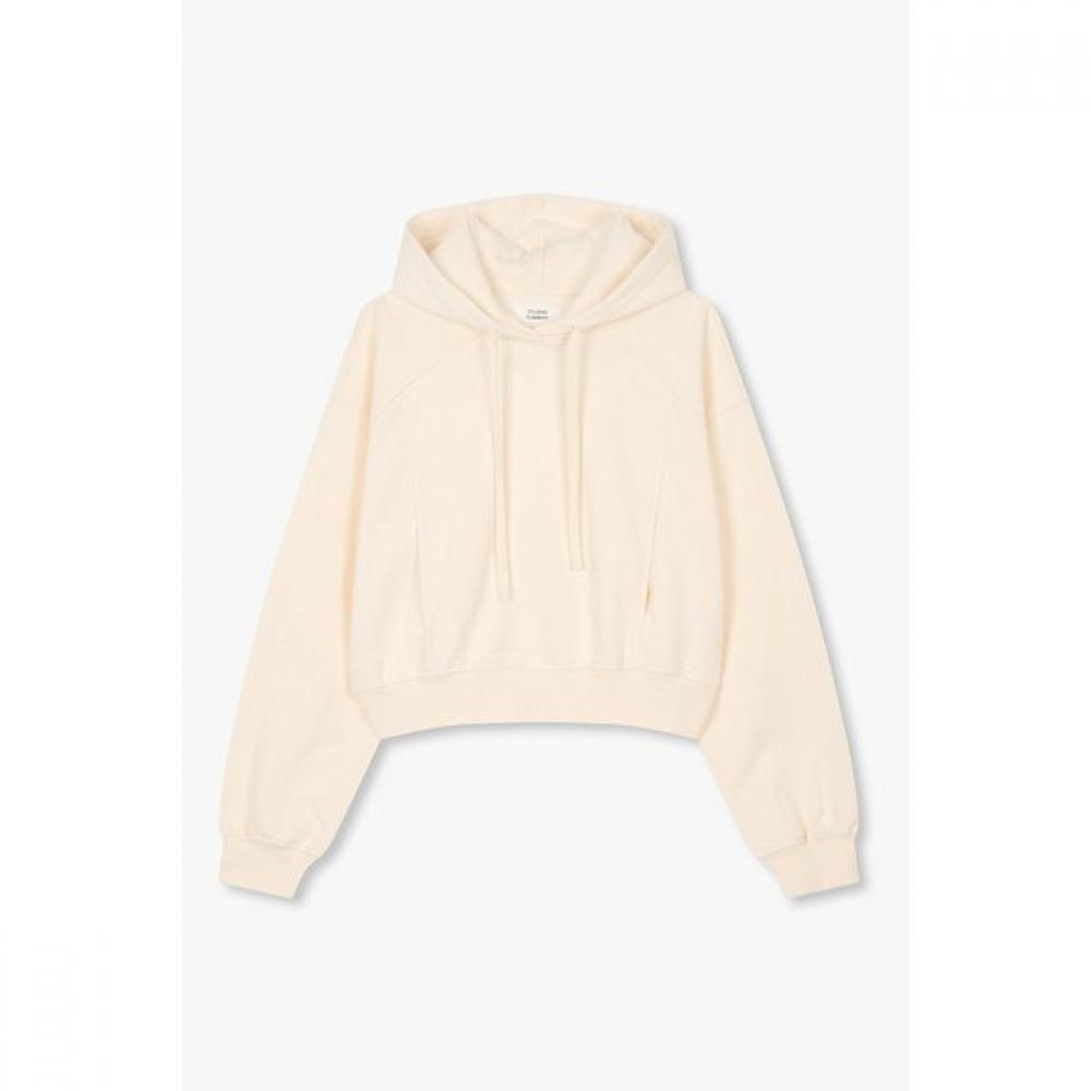Studio Tomboy Cut Crop Hoodie 9105322112 creamy/OS