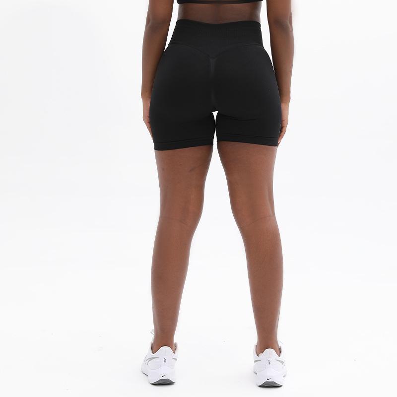 Women's Low-Waist Hip-Lifting Yoga Shorts - High-Elastic, Three-Section Design for Optimal Fitness