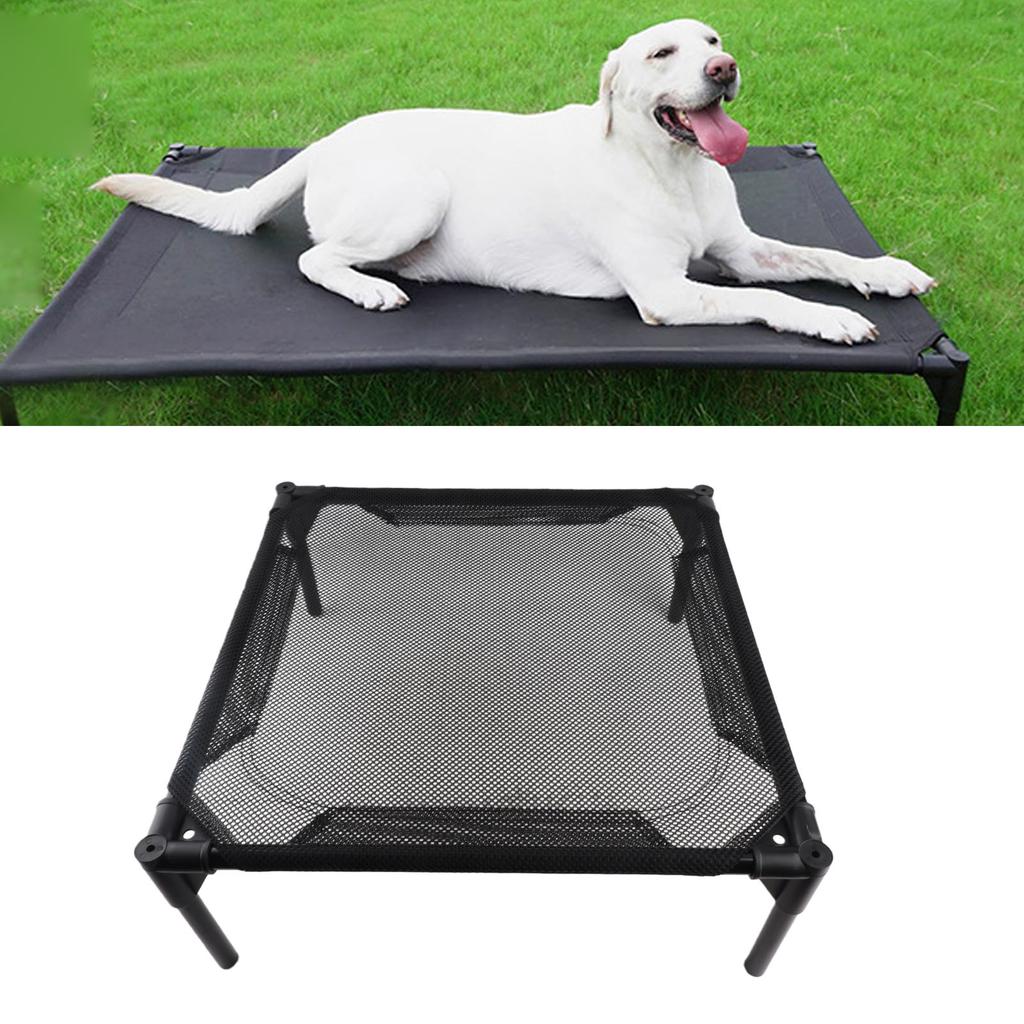 Elevated Dog Bed All Seasons Metal Frame Breathable Mesh Outdoor Raised Dog Bed for Indoor Outdoor