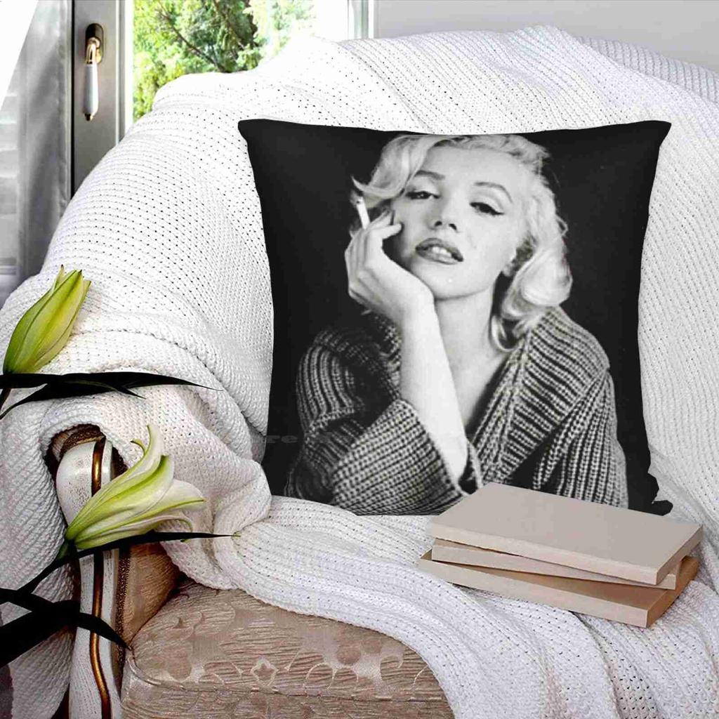 Posing With Guitar Home Sofa Car Cushion Cover Pillowcase Marilin Monroe Marilyn Monroe Facemask Marilyn Monroe Cup Marilyn