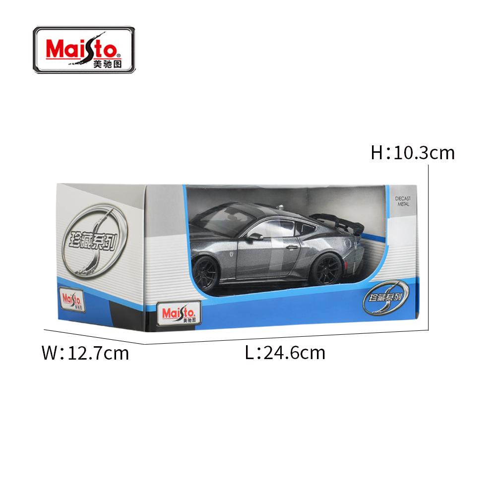 Maisto 1:24 2024 Mustang DarkHorse Sports Car Static Die Cast Vehicles Collectible Model Car Toys