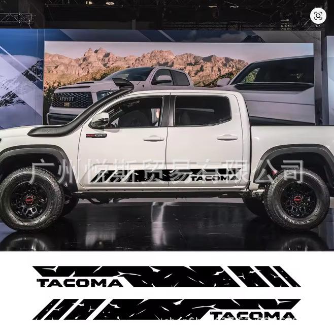 Виниловая наклейка-полоса на порог двери Toyota Tacoma