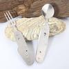 Multi-Functional Camping Cutlery Set Stainless Steel Folding Fork Spoon Knife Opener Detachable Tableware Travel Picnic Utensils