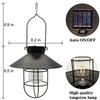 with Handle Iron Hanging Lamp Tungsten Bulb Tungsten Filament Lamp LED Solar Lantern  Outdoor