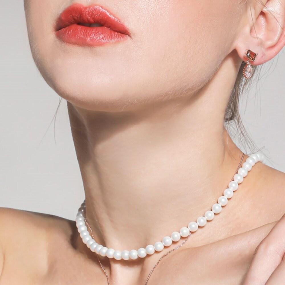 [Made] 6mm White Pearl Necklace N01083_1